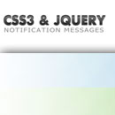 Сообщение (уведомление) на CSS3 и jQuery 
