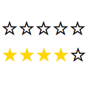 Звездный рейтинг на  CSS
