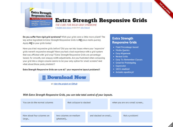 сетка css  Extra Strength Responsive Grids